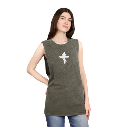 Eastern Cross/Chi-Rho Stonewash Tank Top