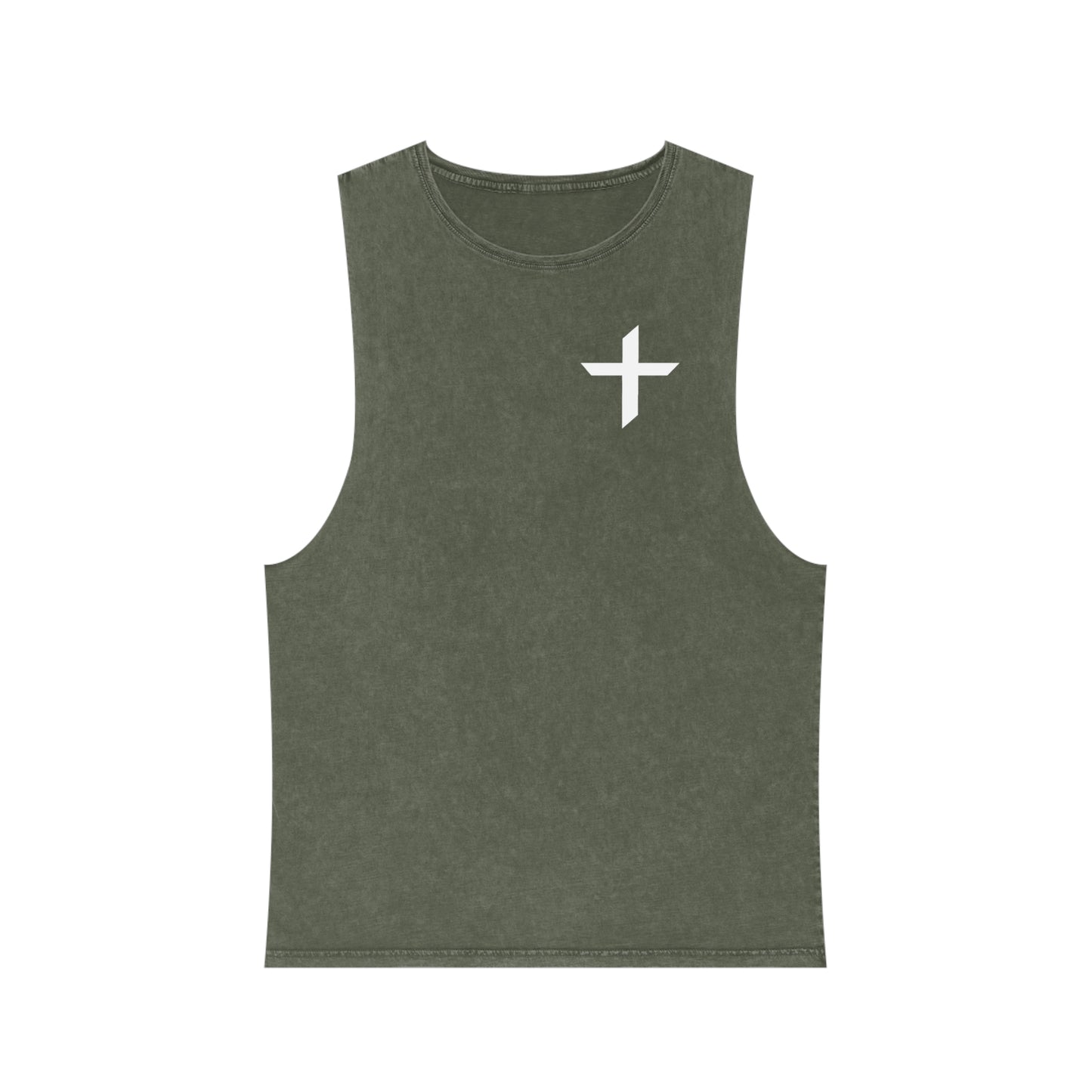 Cross/Chi-Rho Stonewash Tank Top