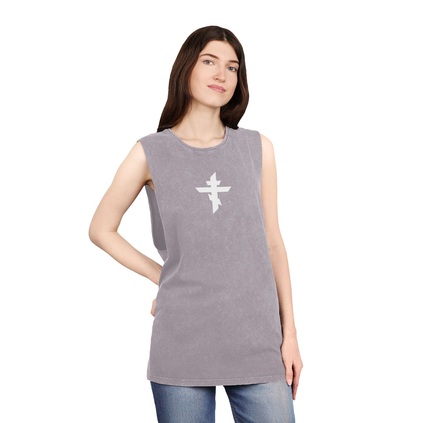 Eastern Cross/Chi-Rho Stonewash Tank Top