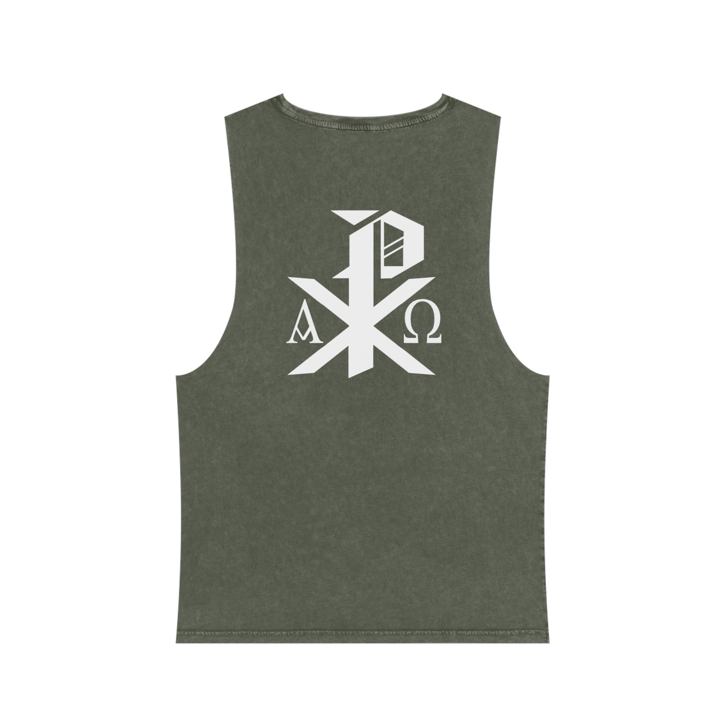 Cross/Chi-Rho Stonewash Tank Top