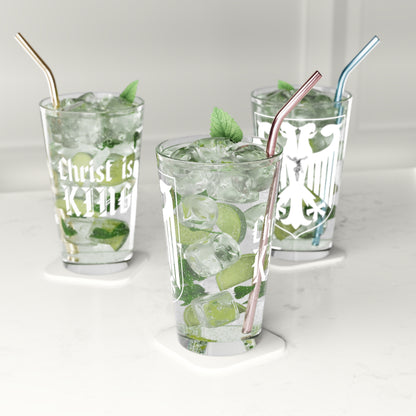 Christ Is King Pint Glass, 16oz