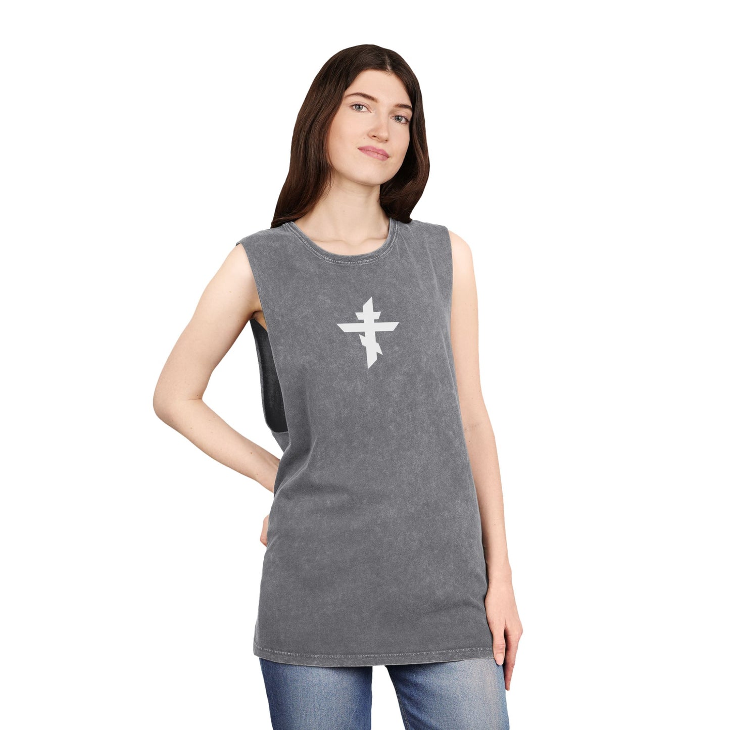 Eastern Cross/Chi-Rho Stonewash Tank Top