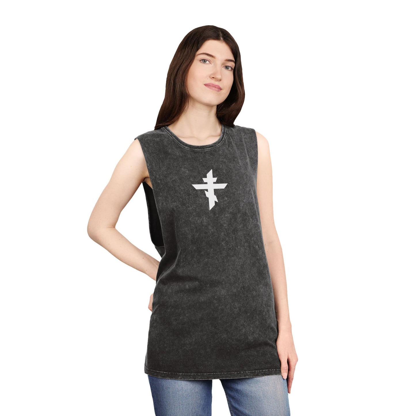 Eastern Cross/Chi-Rho Stonewash Tank Top