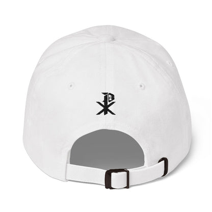 Cross Strapback Hat - White