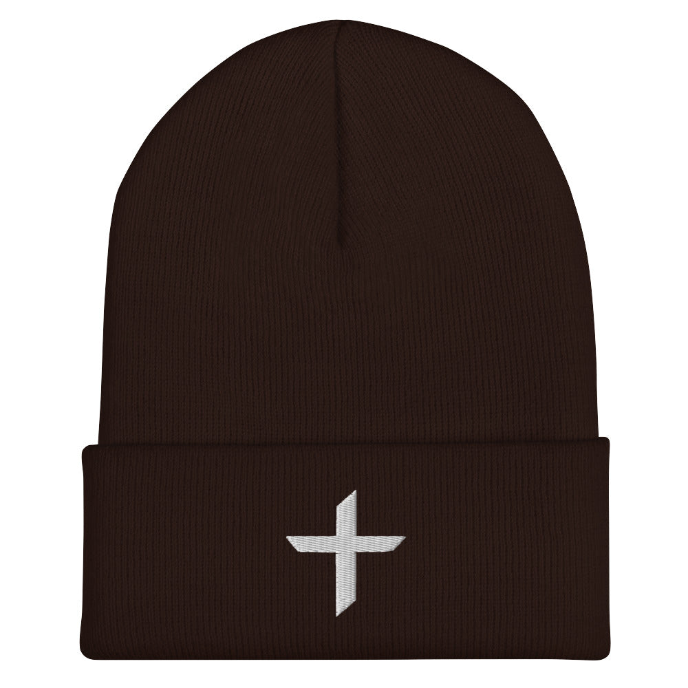 Cross Cuffed Beanie