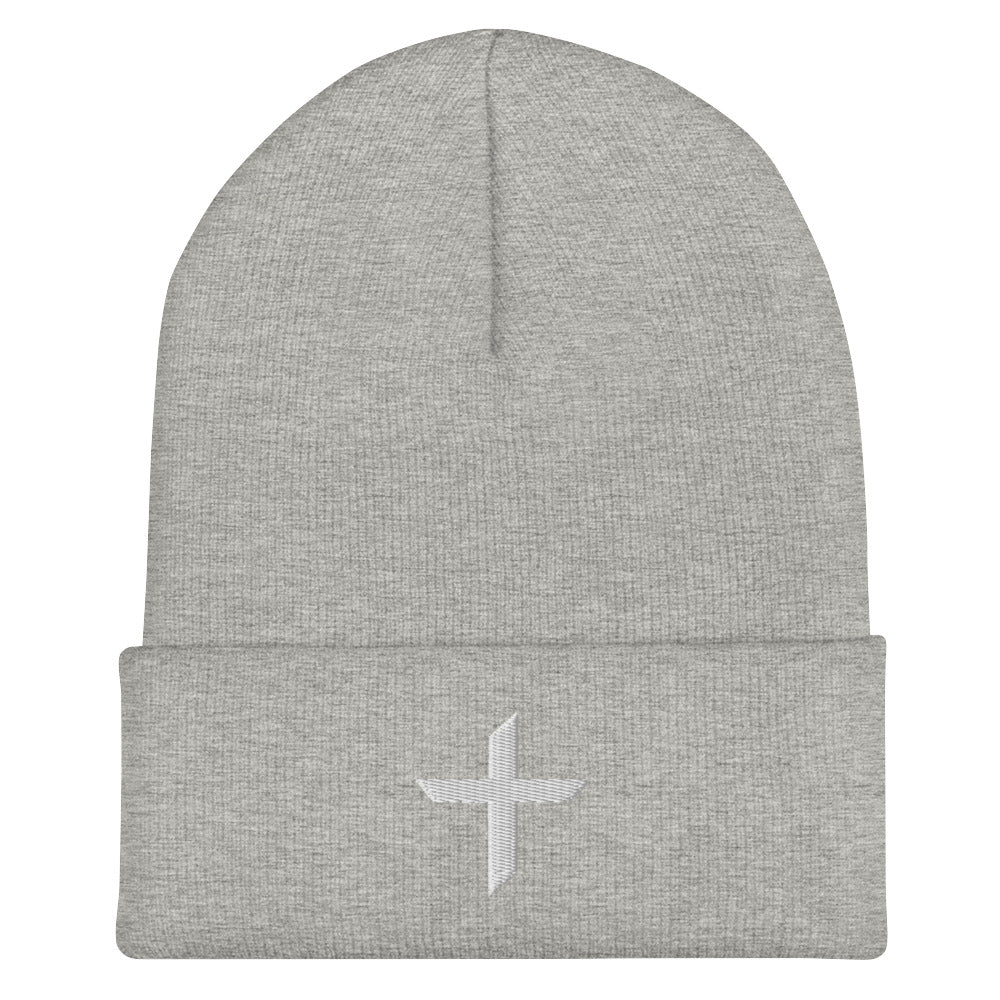 Cross Cuffed Beanie