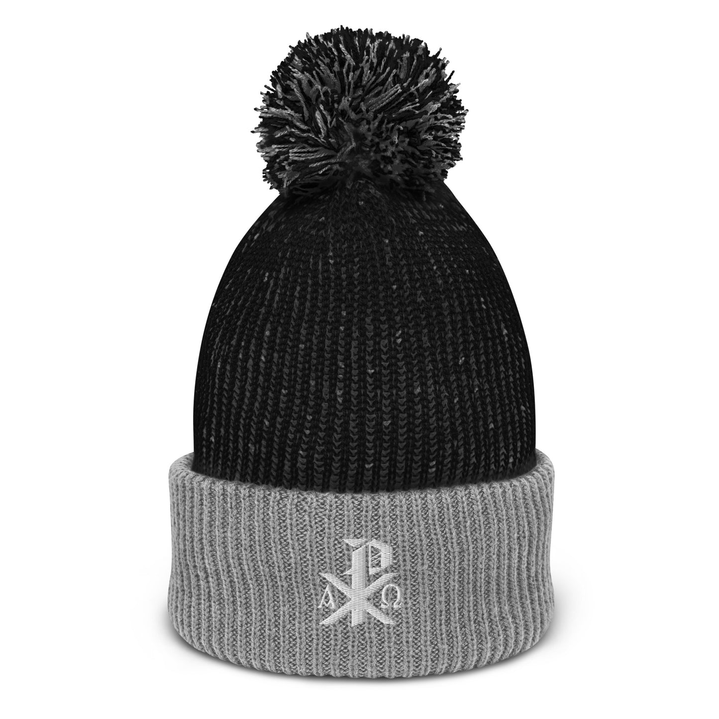 Chi-Rho Pom-Pom Beanie