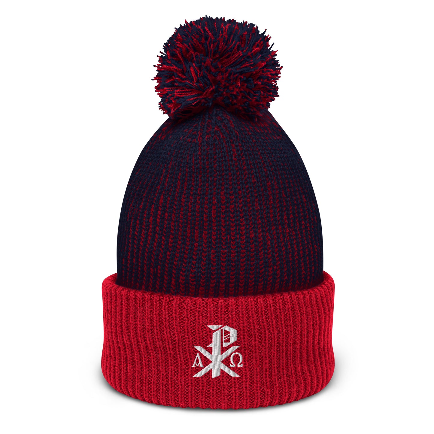 Chi-Rho Pom-Pom Beanie