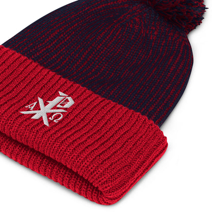 Chi-Rho Pom-Pom Beanie