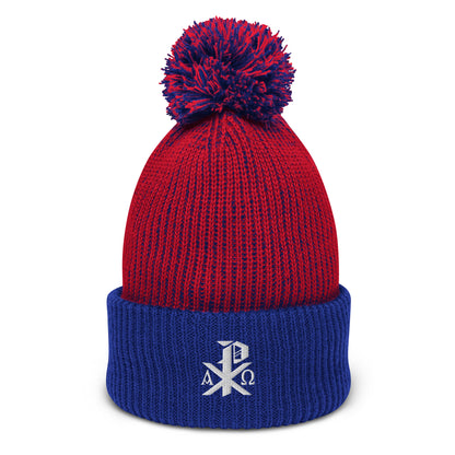 Chi-Rho Pom-Pom Beanie