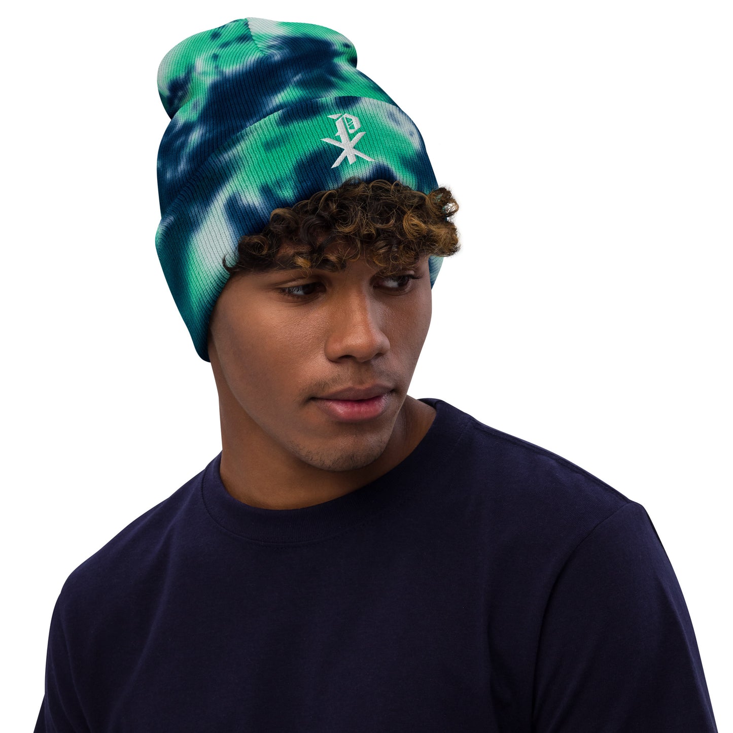 Chi-Rho Tie-Dye beanie