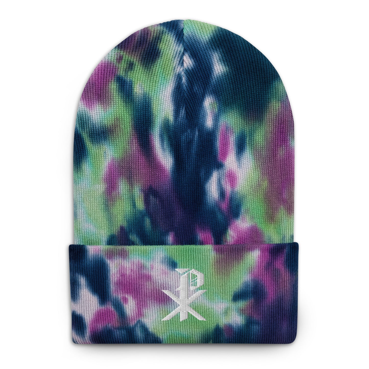 Chi-Rho Tie-Dye beanie