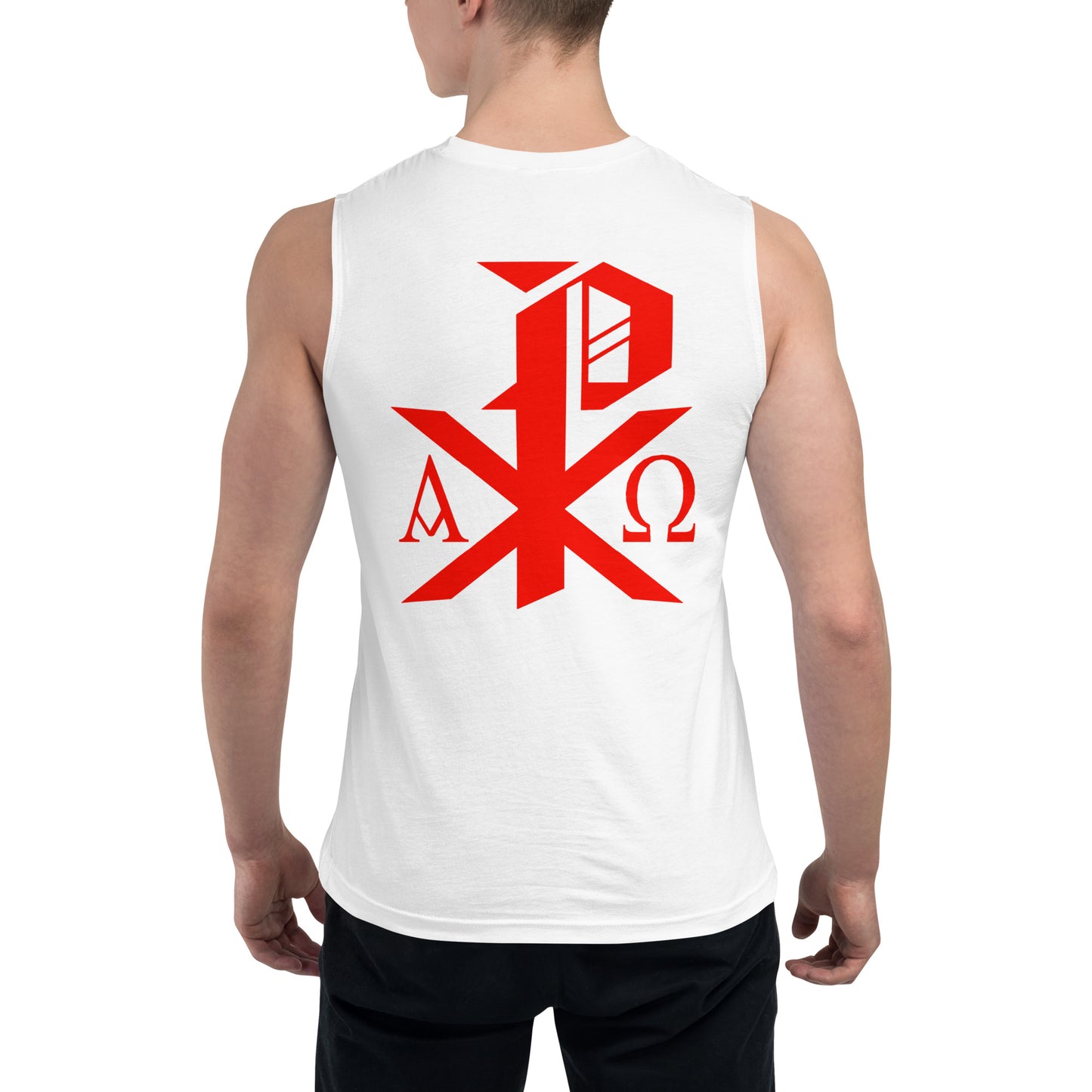 Crusaderbrah Tank Top (White/Red)